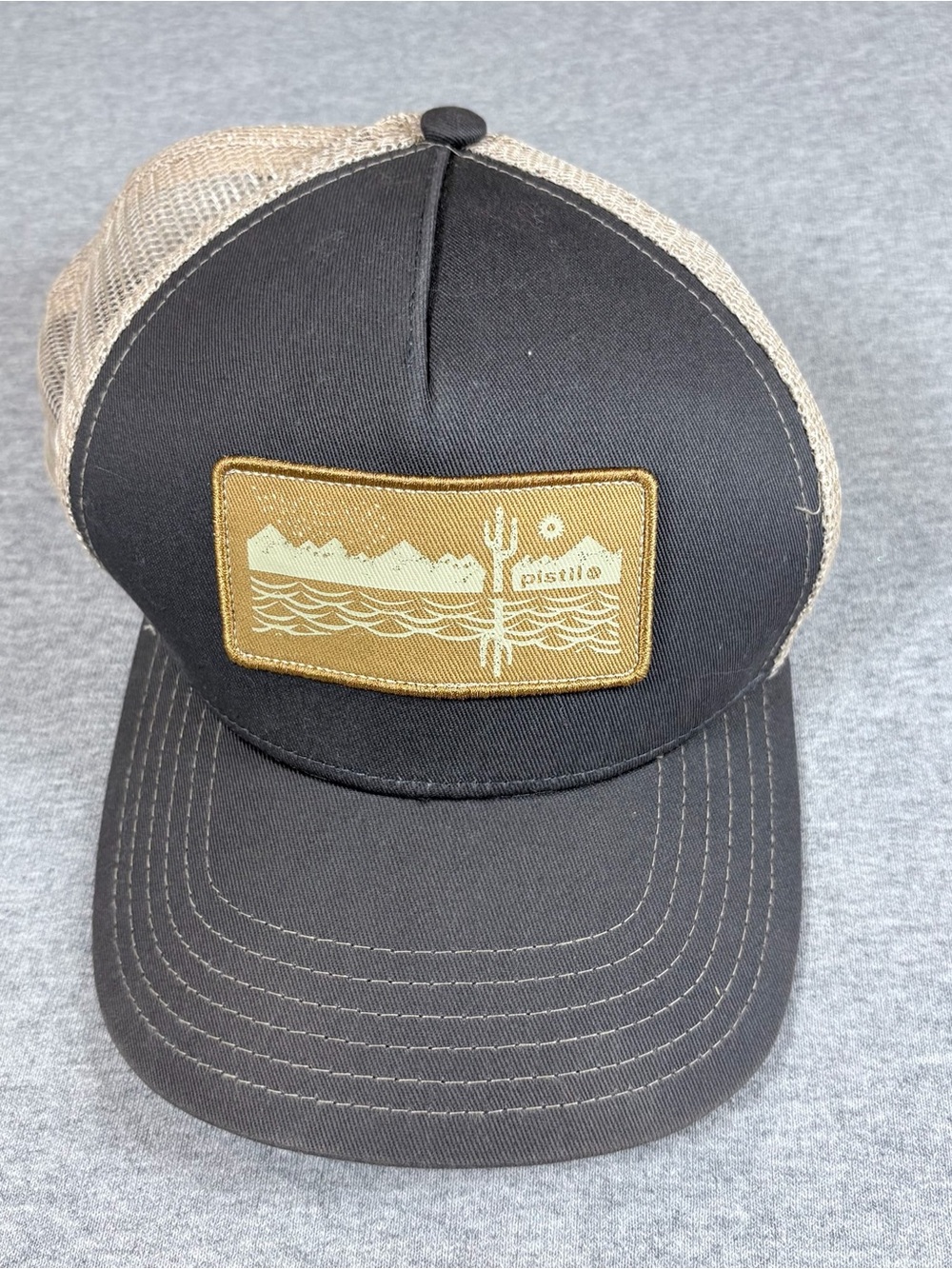 Pistil Womens Trucker Hat Snapback Valley Girl Cap Mesh Southwest‎ Outdoor Khaki